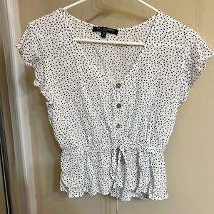 One Clothing Los Angeles polka dot top